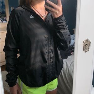 adidas windbreaker zip up